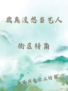 我真没想当艺人