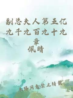 副总夫人第五亿九千九百九十九章