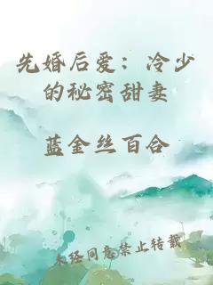 先婚后爱：冷少的秘密甜妻